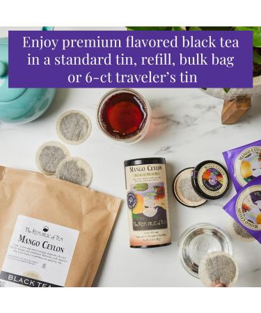 The Republic of Tea Mango Ceylon Black Tea Metabolic Frolic Tea 50 Tea Bag Tin - 50 Count - Buy Online on GoSupps.com