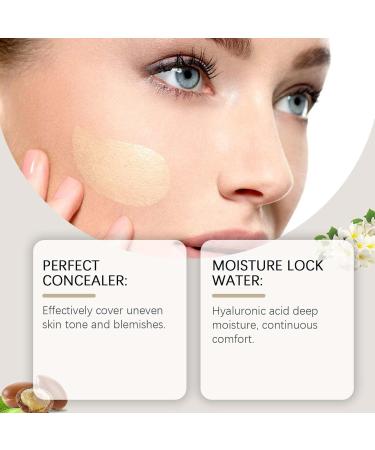 DD Cream Anti-Age No Make up Treatment Hydrating Face Concealer DD Cream with Brush Anti-Wrinkle and Perfector Face Cream Color Correction Effect Lifting SPF15 (Light Brown 50 g) - Buy Online on GoSupps.com