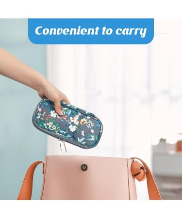 Youshares Insulin Cooling Bag with 2 Cooling Packs - Diabetic Pocket for Safe Storage Travel PEN Cool Box | Gray Camellia - Best Diabetes Accessories - Buy Online on GoSupps.com