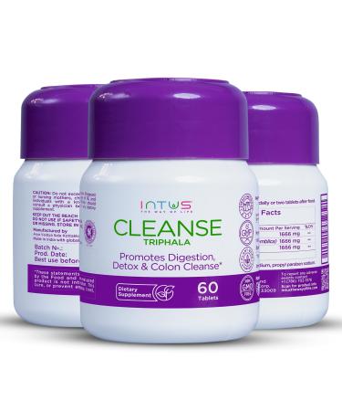 15 Day Colon Cleanse by Intus - Stomach and Bowel Cleanse for Men and Women - Advanced Gut Cleanse and Stomach Relief - 60 Tablets