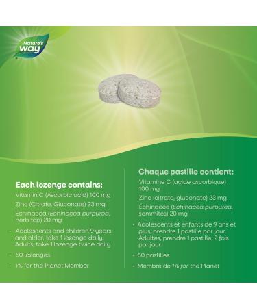 Nature's Way Zinc with Echinacea & Vitamin C / 60 Lozenges Beige 60 count (Pack of 1) - Buy Online on GoSupps.com