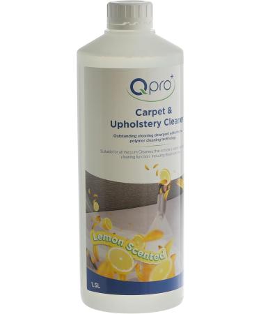 QPRO Carpet & Upholstery Cleaning Shampoo Solution 1.5L Bottle Lemon Scented For Carpet Washers - Buy Online on GoSupps.com