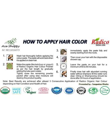 Radico Colour Me Organic Plant Hair Colour - Copper Brown | Vegan & Natural Hair Dye - Buy Online on GoSupps.com