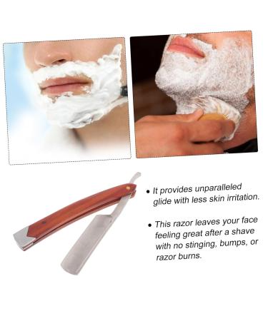 Premium Stainless Steel Shaving Razor & Trimmer for Men | Straight Razor Shaving | Barber-Grade Shaver for Precision Grooming - Buy Online on GoSupps.com