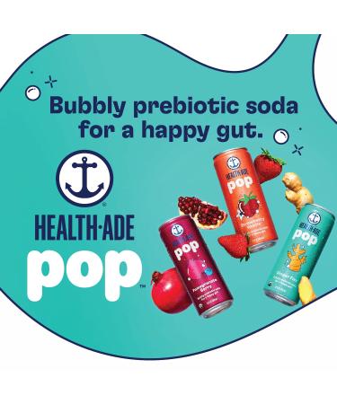 Health-Ade Pop Soda: Prebiotic Seltzer Water with Real Fruit Juice - Fiber Rich, Low Calorie, Plant Based 12 Pack Sampler - Organic, Vegan - Buy Online on GoSupps.com