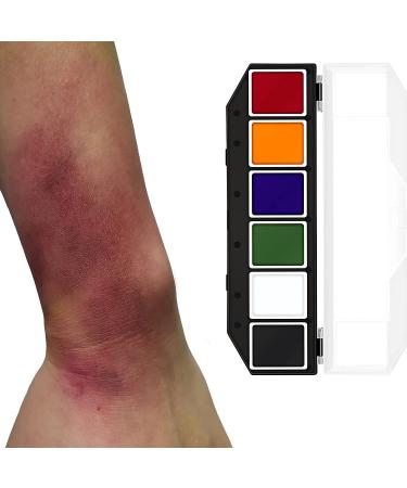 Maydear Alcohol Activated Face and Body Paint Palette - 6 Special Effects Colors for Makeup Artists - Buy Online on GoSupps.com