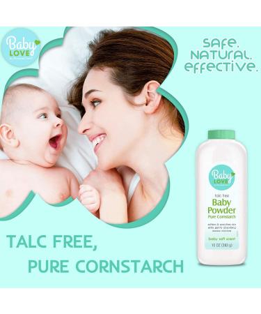 Organic Baby Powder: Pure Cornstarch - 10 oz | Gentle & Safe for Sensitive Skin - Buy Online on GoSupps.com