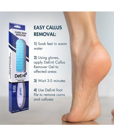 DeEnti Metal Foot File - Professional Stainless Steel Callus Remover for Salon Quality Pedicures | Lightweight Foot Scrubber for Home Use - Buy Online on GoSupps.com