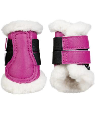 HKM 12734 Gaiters Comfort artificial leather teddy lining 1 pair Shetty Mini Shetty Shetty Cranberry