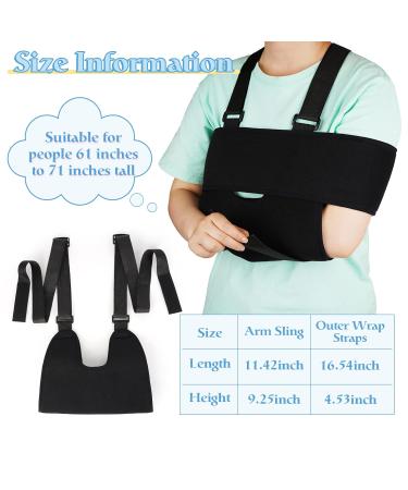 Liitrton Arm Sling - Breathable Shoulder Immobilizer & Adjustable Split Strap - Relieve Shoulder Pain - Supports & Braces for Adults - Buy Online on GoSupps.com