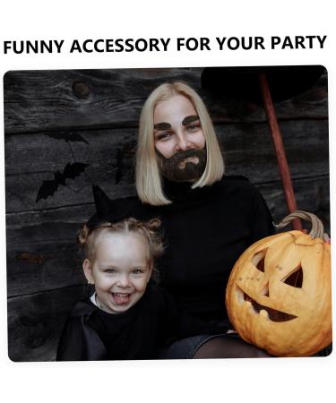 WOONEKY 1 Set Beard Dress up Man Dress up Pirate Beard Fake Beard DIY Fake Mustache Viking Costume Plush - Buy Online on GoSupps.com