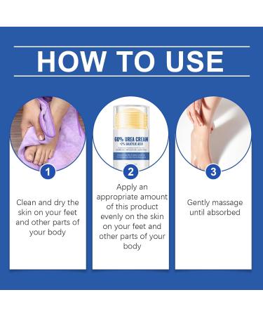  Alelyer Moisturizing and anti-crack foot cream 60% urea foot cream Moisturizing foot cream Repairing cream for cracked heels Foot care balm cream Cream for - Buy Online on GoSupps.com