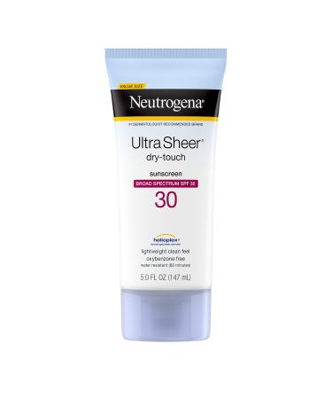 Neutrogena Ultra Sheer Dry-Touch Water-Resistant, Non-Greasy Sunscreen Lotion with Broad Spectrum SPF 30, 5 fl. oz