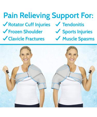 Arctic Flex Cold Shoulder Brace - Rotator Cuff Support & Ice Pack for Pain Relief - Buy Online on GoSupps.com