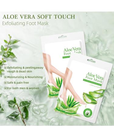 PAYFULLY callus socks 6 pairs of foot masks aloe vera foot masks moisturizing care callus socks for dry and cracked feet callus remover socks for women and men - Buy Online on GoSupps.com