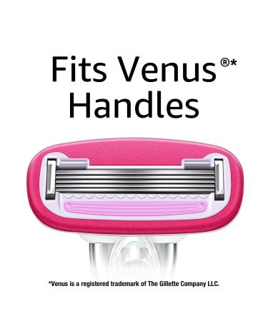 Amazon Basics Women's 5-Blade Razor | Fits Amazon Basics & Venus Handles | Includes 1 Handle, 2 Cartridges, Shower Hanger, and 2 Refills - Buy Online on GoSupps.com
