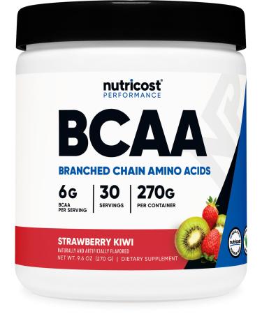 Nutricost BCAA Powder (Strawberry Kiwi 30 Servings) - Optimal 2:1:1 Ratio