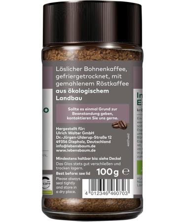 Lebensbaum Tree of Life Espresso Instant 100 g - Buy Online on GoSupps.com