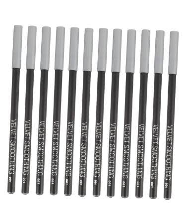 DOITOOL 12pcs Black Eyeliner 1 Eyeliner Pencil Waterproof Brow Pencil Makeup Beauty Supply Girl Tool Make up