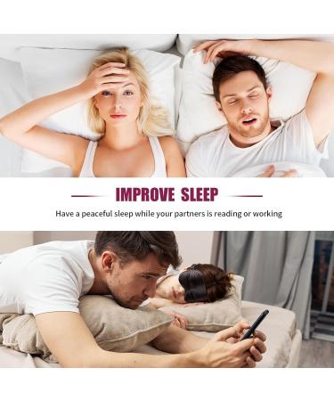 Buy 2-Pack Sleep Masks | 100% Light Blocking Eye Masks for Comfortable Sleep Travel & Yoga - Super Soft & Ultra Light for Men & Women - Buy Online on GoSupps.com