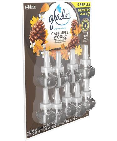 Glade PlugIns Scented Oil Refill - Cashmere Woods 9 ct | Essential Oil Wall Plug-In 6.39 fl. oz - International Shipping Available - Buy Online on GoSupps.com