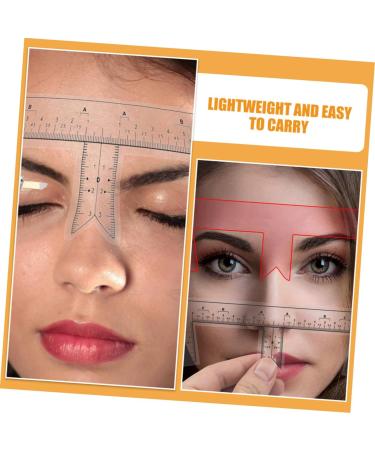 Gogogmee 10pcs Eyebrow Design Ruler Tool Brow Makeup Supplies Eyebrow Guide Stencil Measuring Ruler Make up - Buy Online on GoSupps.com