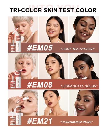 INTO YOU 3Pcs Matte Lipstick Set - Waterproof, Long Lasting, Velvet Lip Stains - Multi-Purpose Lip and Cheek Makeup Set - Non-Stick Cup, Non-Fade Lip Gloss - EM00-Set - Buy Online on GoSupps.com