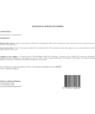 Assortiment de bonbons colliers et sucettes dextrose 990grams 60 pi ces - Confiseries r tro - Buy Online on GoSupps.com