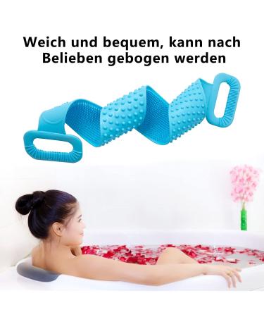 Buy Berych 90 cm Double-Sided Silicone Back Brush - Exfoliating Body Brush for Easy Showering & Foam | International Shipping Available - Buy Online on GoSupps.com