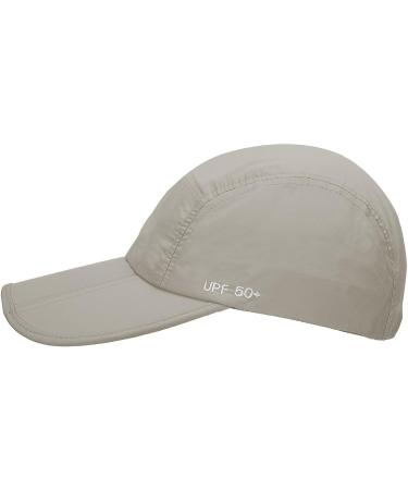 Foldable UPF 50+ Sun Protection Quick Dry Baseball Cap - Stone - Buy Online on GoSupps.com