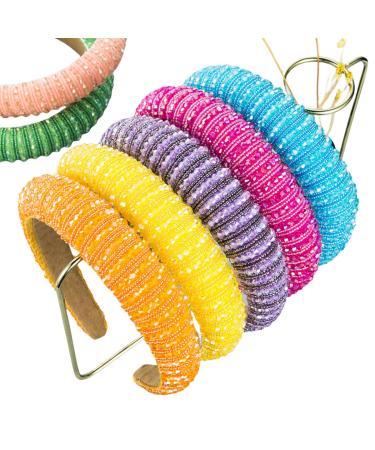 Scicent Pearl & Crystal Wide Hair Band - Elegant Imitation Diamond Hair Accessories for Women | Perfect for Parties & Weddings - Buy Online on GoSupps.com