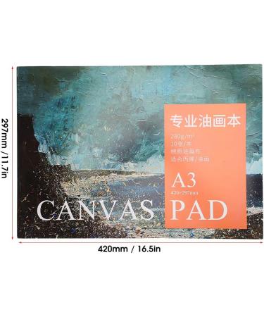 Beginner-Friendly A3 Oil Painting Paper Pad Book - Cotton Canvas Pad for Art Supplies - Buy Online on GoSupps.com