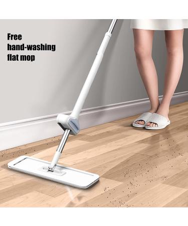 Wet Dry Dual Use Dust Squeeze Flat Mop Kit Floor Cleaner Accessory Mop Floor Mop Mop Floor for Home Use White - Buy Online on GoSupps.com
