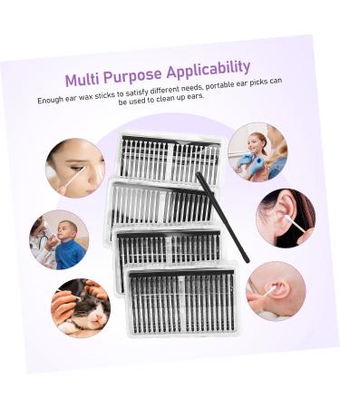 GALPADA 200pcs Disposable Ear Cleaning Sticks Spiral Design Wax Removal Tool for Earwax Cleansing for Personal and Ear Care - Buy Online on GoSupps.com