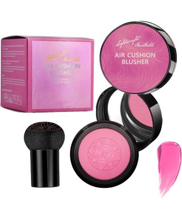 Cheek Blush Face Blush with Mirror Natural enhancer with mushroom applicator face makeup for beginners and travel - Buy Online on GoSupps.com