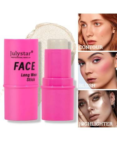 Highlighter Makeup Stick - Face Makeup Stick For Easy Application - Long-Lasting Creamy Makeup Stick For Face And Cheeks Blush For Women Girls Hersil 05# - Buy Online on GoSupps.com