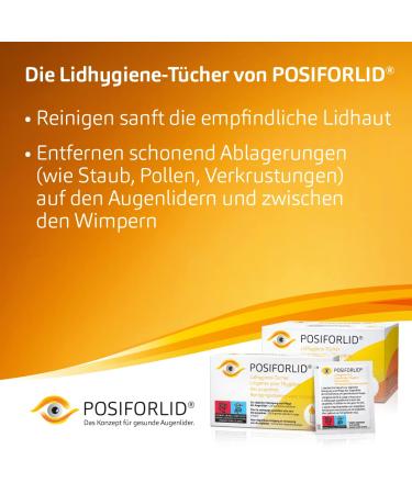 POSIFORLID Eyelid Hygiene Wipes - Pre-Moistened Sterile Cleaning Wipes (20 Pack) for Eye Care | International Shipping Available - Buy Online on GoSupps.com
