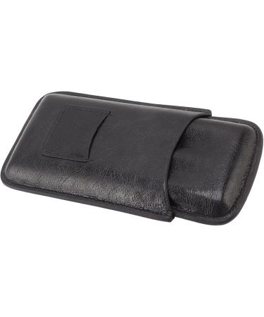 Cigar Travel Case 3 Cigar Storage Space Front Cutter Pocket Cigar Holder Case Leather for Birthday Gift (Black) - Buy Online on GoSupps.com