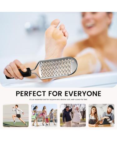 BEZOX Foot Scrubber - Stainless Steel Callus Remover for Smooth Feet | Effective Dead Skin Rasp - International Shipping Available - Buy Online on GoSupps.com