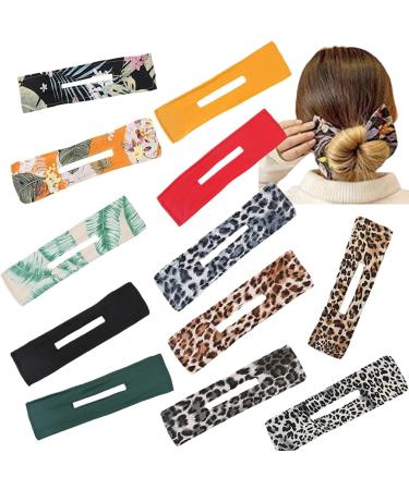 Traziewell Deft Bun Hair Bun Maker - Multicolor Cloth Magic Clip French Twist Donut Bun Former Tool - Buy Online on GoSupps.com