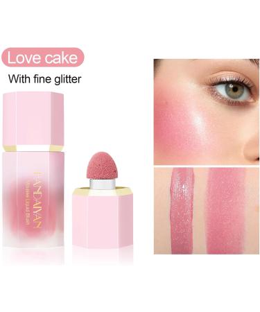 HERBENJOY Cream Blush - Lightweight Liquid Blush for Mature Skin - Dewy Finish, Smudge-Proof - #LOVE CAKE - 1 ml - Buy Online on GoSupps.com