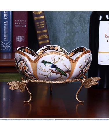 Fruit Bowl Creative Living Room Household Fruit Bowl High-end Ceramic Fruit Plate for Fruit Bread or Decorative Items Kitchenware Fruit Plate - Buy Online on GoSupps.com