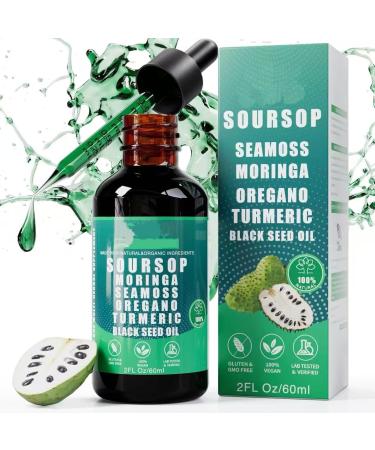 Soursop Natural Drops 10In1 Soursop Bitters Liquid Drops Herbal Extracts for Better Overall Health and Better Gut Health1PCS