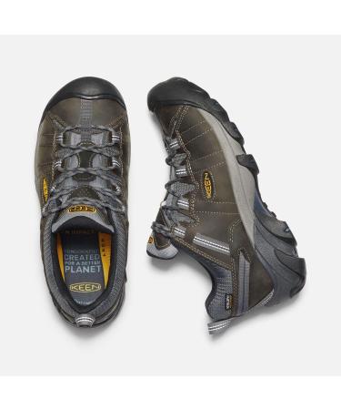 KEEN Men's Targhee 2 Low Waterproof Hiking Shoes 10.5 - Gargoyle/Midnight Navy - Buy Online on GoSupps.com