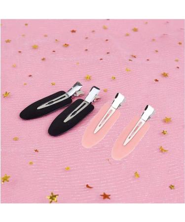 4 pieces No Bend Hair Clips No Crease Hair Clips Makeup No Bend Hair Clips for Hair Styling and Makeup Application Black silver - Buy Online on GoSupps.com