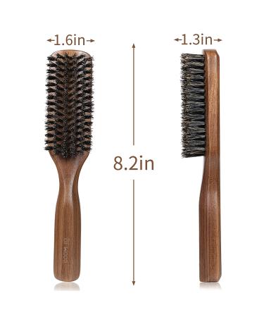 BFWood Men's Boar Bristle Hair Brush - Pure Wild Bristles for Detangling & Styling - Buy Online on GoSupps.com