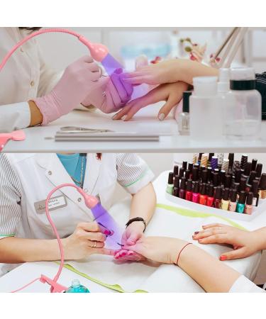 Buy Krofaue UV Nail Polish Curing Lamp - 3W Gel Gooseneck Nail Dryer with 4 Levels | Professional Pink Nail Art Tool - Buy Online on GoSupps.com