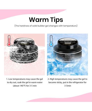 Buy Solid Builder Gel for 3D Nail Art - Non-Sticky Sculpting Gel Clear White & Nude - Perfect for Nail Extensions & Carving - International Shipping Available - Buy Online on GoSupps.com