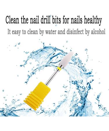 YUEMING 5pcs Ceramic Nail Drill Bits Set - Professional Cuticle Clean & Gel Removal Kit - 3/32 Safety Grinding Wheel for Manicure & Pedicure - Buy Online on GoSupps.com