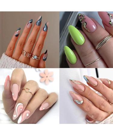 600 Pieces French Short False Nail Tips - DIY Manicure & Nail Design for Women - 12 Sizes Clear Water Drop Tips - Buy Online on GoSupps.com